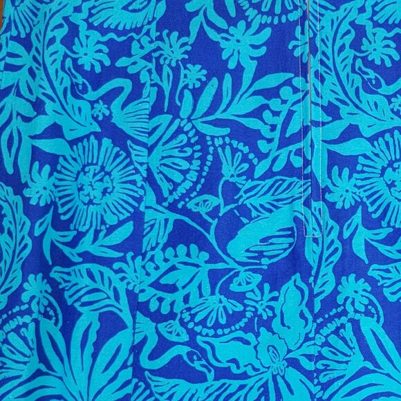 NWT Lilly Pulitzer Aubria Sleeveless Shift Dress Breezy Aqua Jungle Escape - 8 - Picture 6 of 15